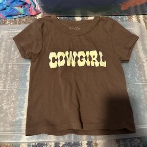 Cowgirl Baby Tee Brandy Melville
